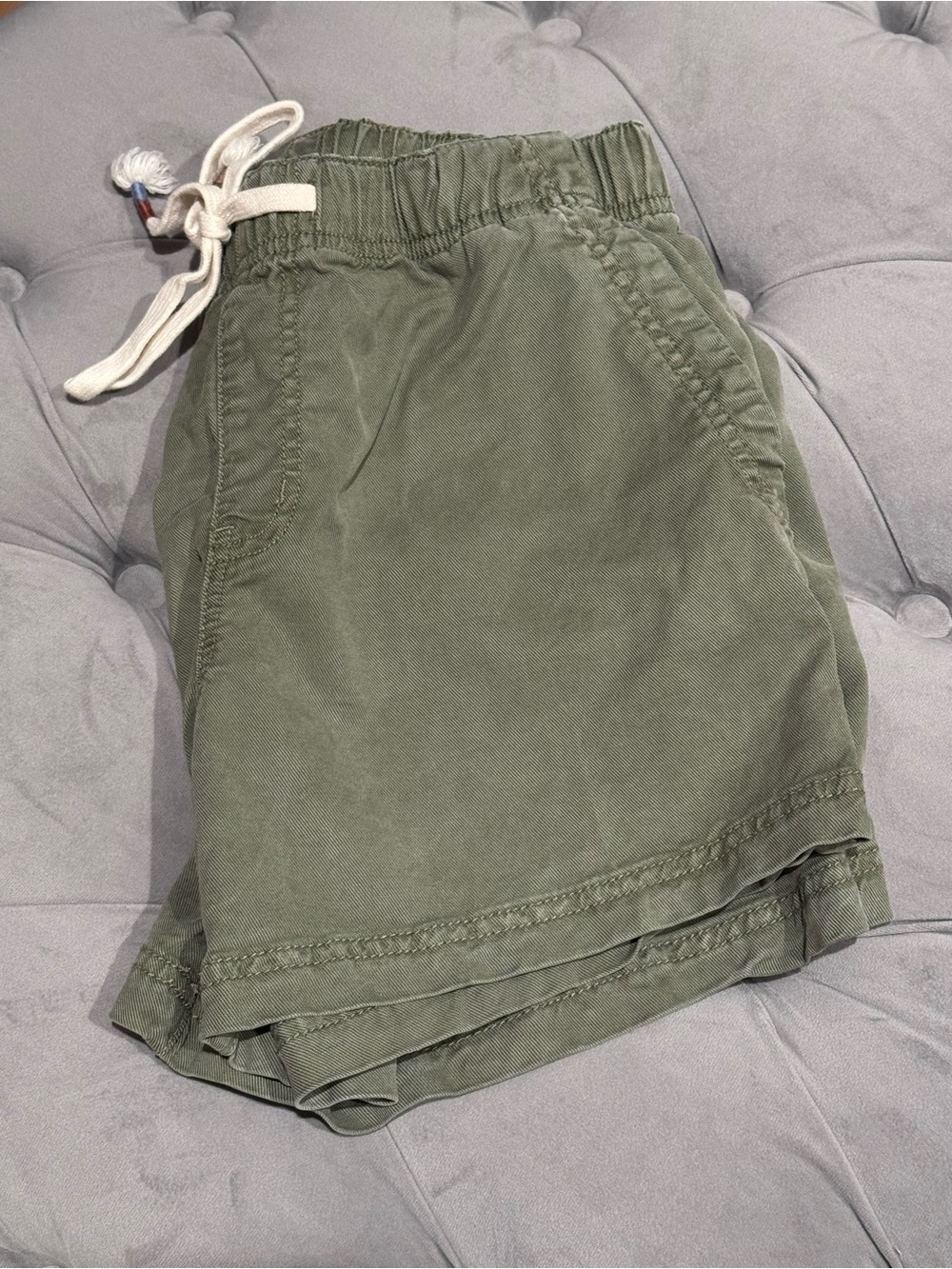 Roxy Olive Green Mini Skirt with Drawstring